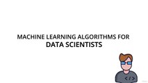 1 Introduction to MACHINE Learning  Algorithms