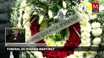 Familiares y políticos despiden a Ifigenia Martínez en la colonia del Valle