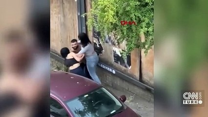 Şişli'de gece kulübü çıkışı kavga kamerada