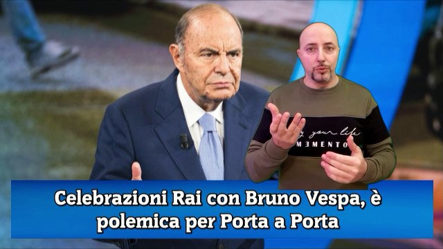 Celebrazioni Rai con Bruno Vespa, è polemica per Porta a Porta