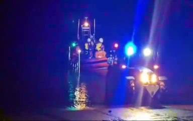 Kyle RNLI lifeboat launch