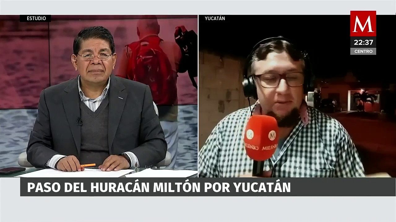 Huracán Milton afecta la península de Yucatán con alerta en municipios