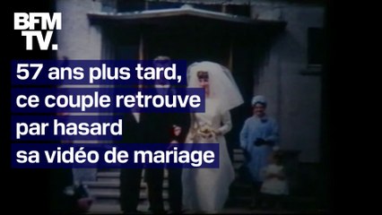 57 ans après l'avoir perdu, ce couple retrouve son film de mariage