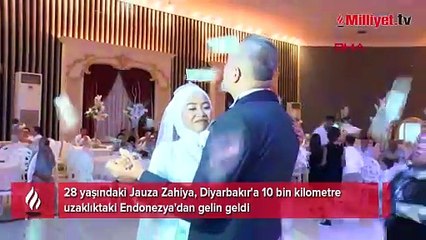 Diyarbakır'a Endonezyalı gelin! ‘10 bin kilometreden Burak için geldim’