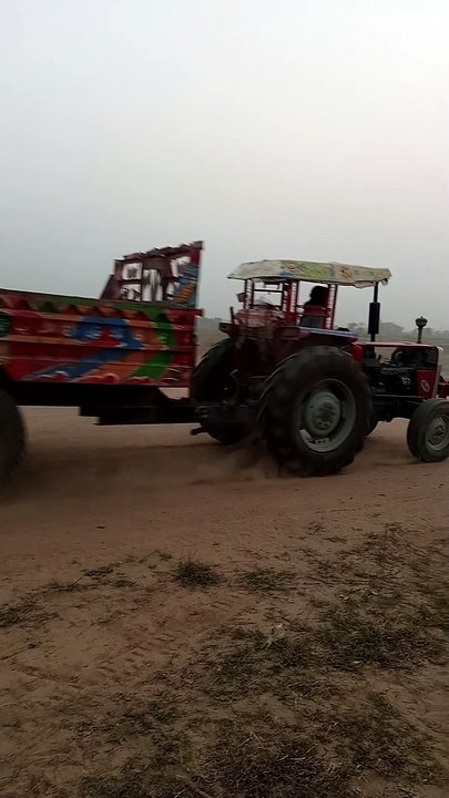 Trolley tractor in action