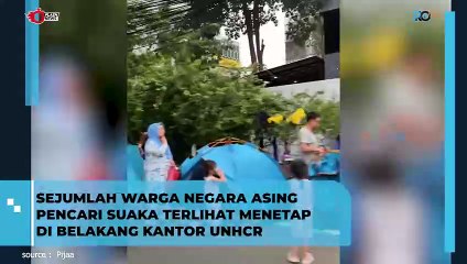 Momen Viral WNA Nginap di Belakang UNHCR