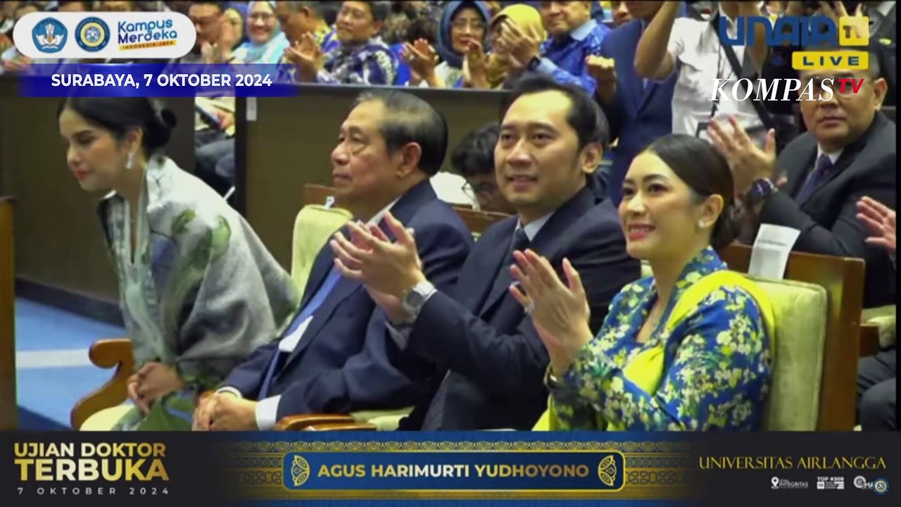 AHY Raih Gelar Doktor di Unair, Ucapkan Terima Kasih ke Tokoh-Tokoh Ini