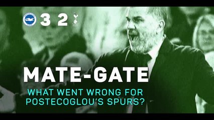 Télécharger la video: Mate-gate: Postecoglou's 'most disappointing' loss as Spurs boss