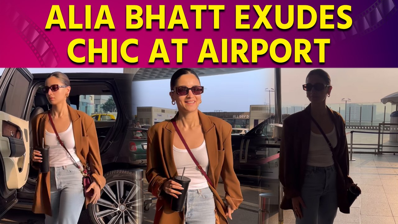 Alia Bhatt Heads Out for Shoot, Looking Sharp