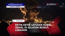 Detik-detik Letusan Rudal Israel di Selatan Beirut, Lebanon Pada 7 Oktober