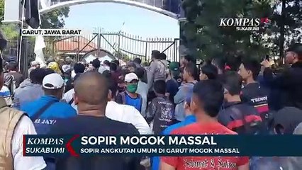 Sopir Angkutan Umum Di Garut Mogok Massal
