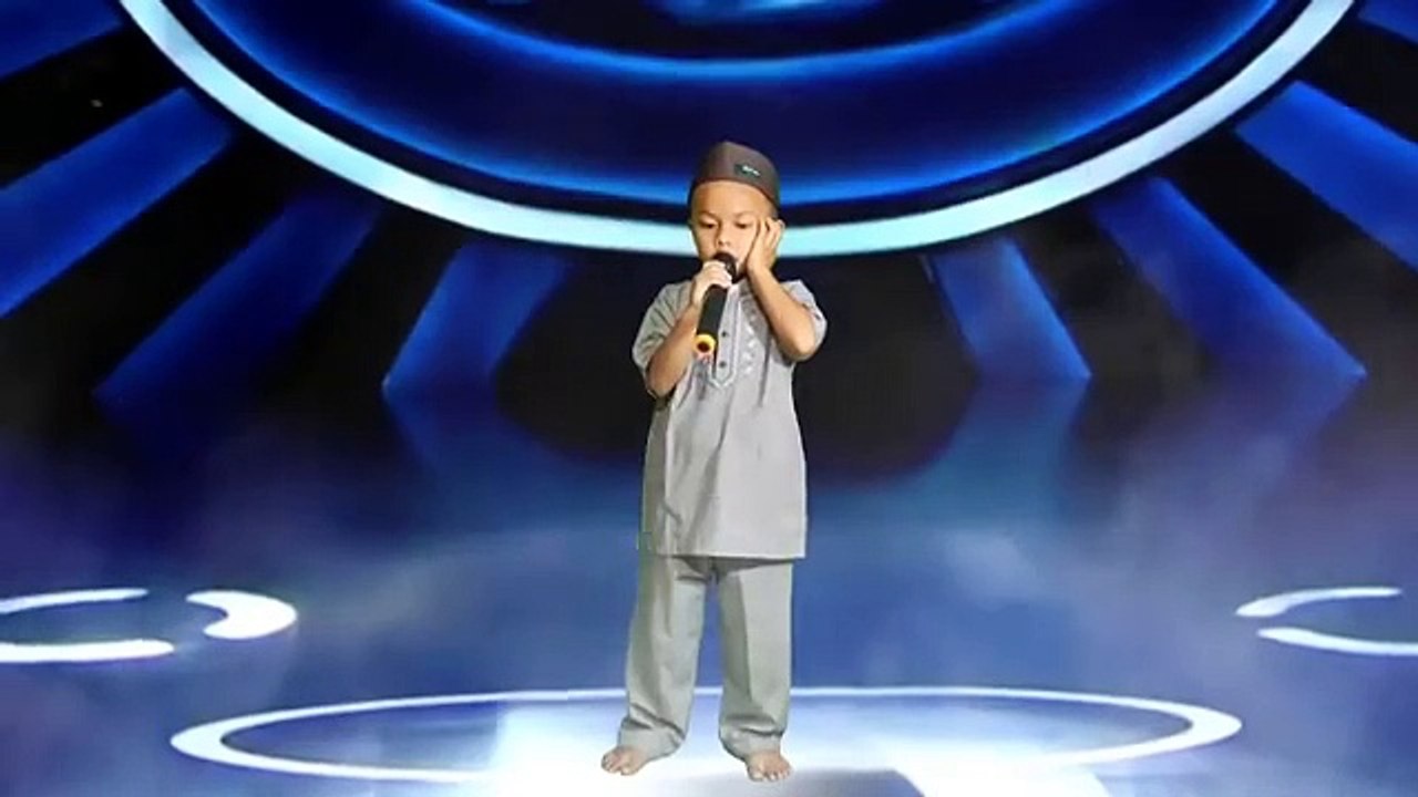 The child's  melodious  call to prayer with a golden voice