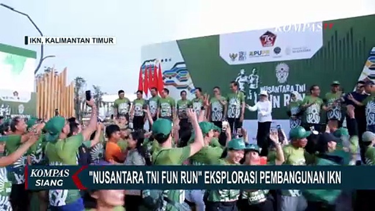 Jokowi Buka Nusantara TNI Fun Run, Ajak Peserta Eksplorasi Pembangunan IKN