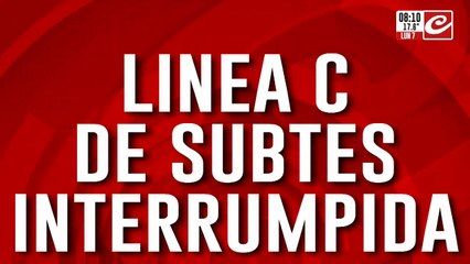 Protesta gremial: empleados del subte interrumpen la línea C