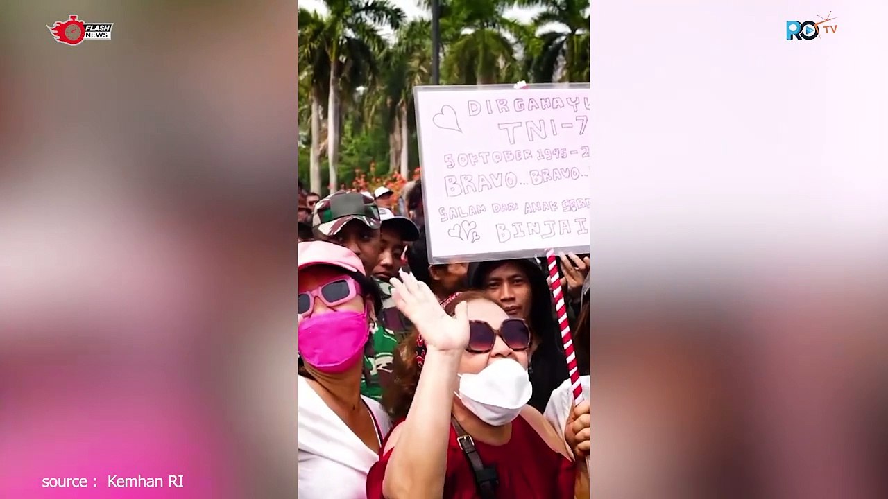 Momen Keseruan HUT TNI ke 79 di Monas