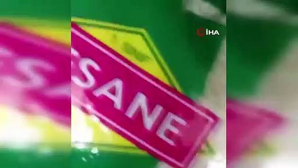 Dev market zincirinde mide bulandıran manzara
