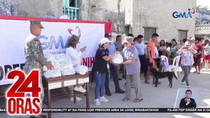 Relief goods at tubig, isinakay sa PAF C130 plane at sa bangka para maihatid ng GMAKF sa Sabtang | 24 Oras