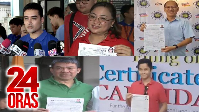 Mga naghain ng kandidatura sa lokal na posisyon sa ika-pitong araw ng COC filing | 24 Oras