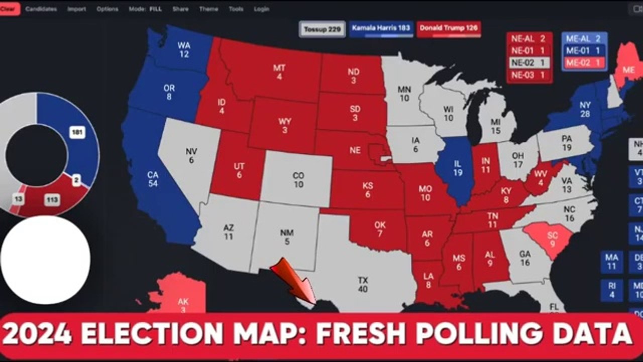 2024 US Election Map Fresh Polling Data from All 50 States | Latest US Election News