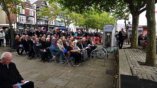 Royal Navy memorial for HMS Royal Oak dedicated in Portsmouth