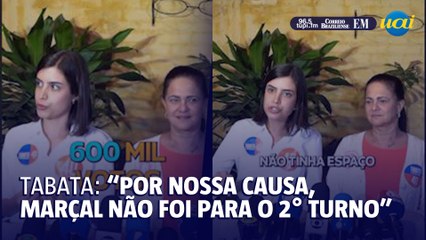 Tabata sobre eleições: 'Por nossa causa Marçal não foi para o 2º turno'