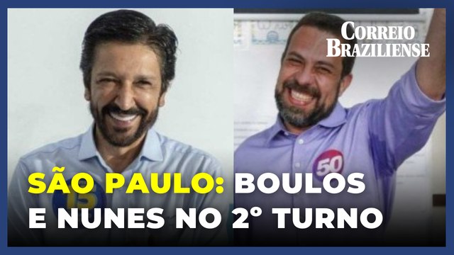 Nunes e Boulos se enfrentam no 2º turno das eleições de São Paulo