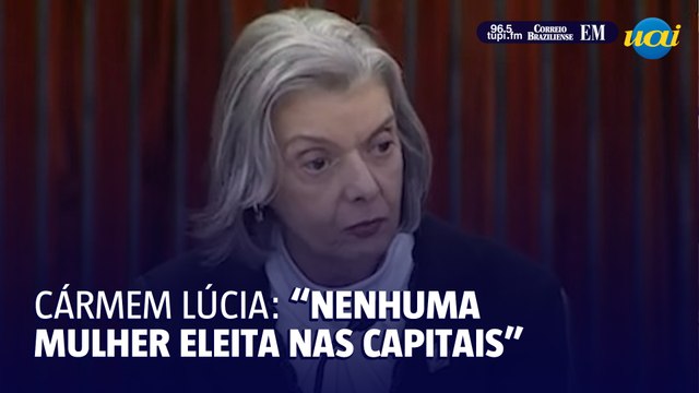 Cármen Lúcia lamenta baixo número de mulheres eleitas no primeiro turno das eleições 2024