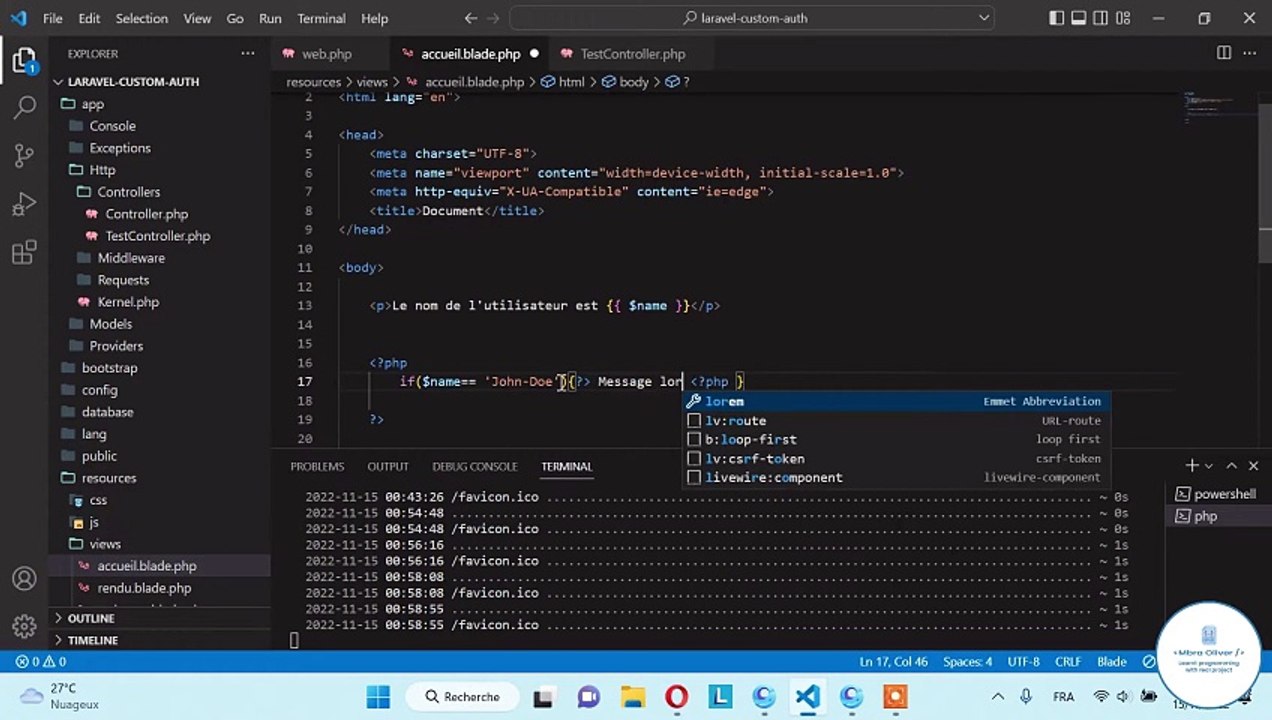 Formation Complete Laravel 9  #9 -  Les Structu...