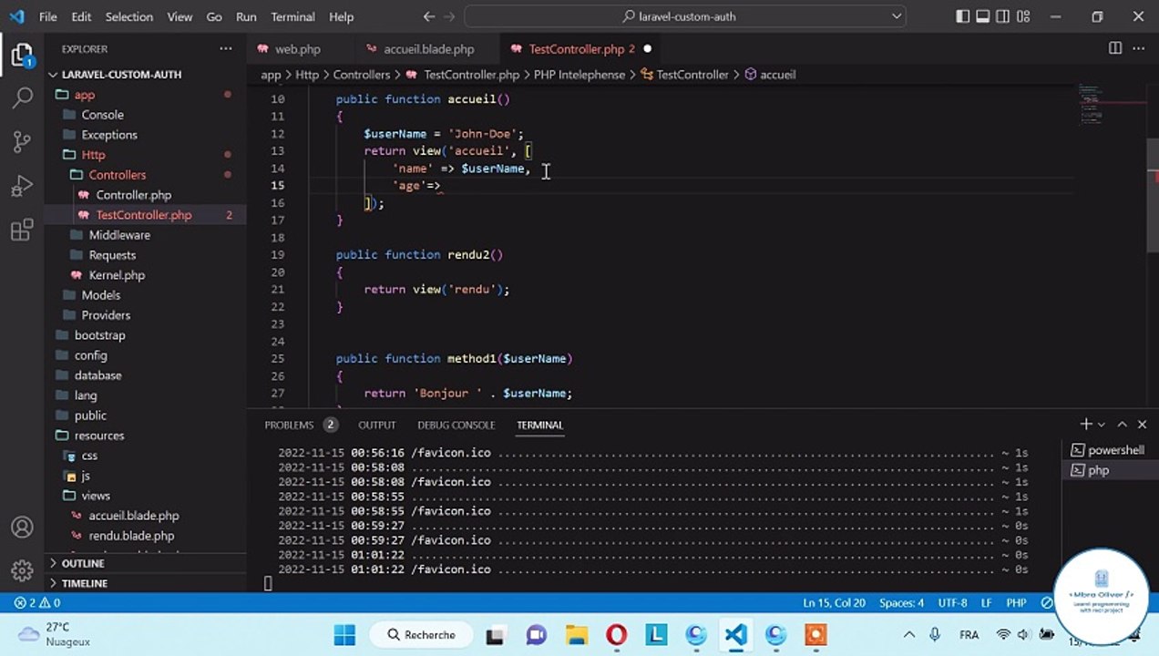 Formation Complete Laravel 9  #10 -  Les Struct...