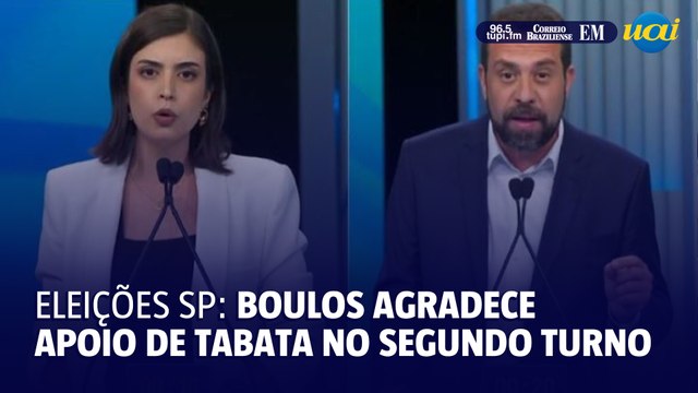 Boulos agradece declaração de apoio de Tabata: 'Faz parte do nosso campo'