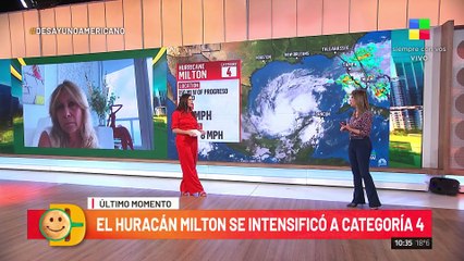 Milton llegará a Florida: la desesperada situación de Ana Rosenfeld desde Miami