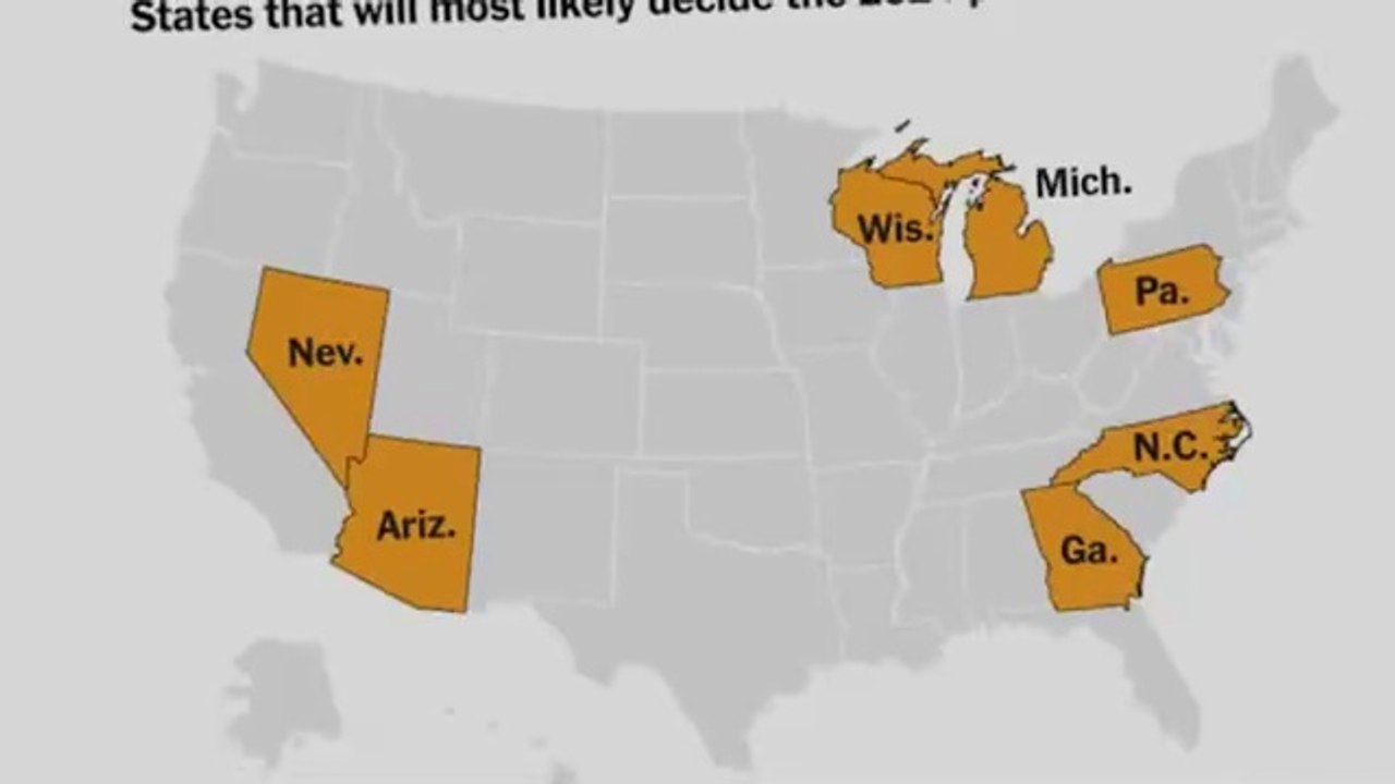 US Election 2024 Swing States Polls | Donald Trump vs Kamala Harris