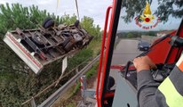 Succivo, 81enne perde controllo del furgone e precipita per 15 metri (07.10.24)