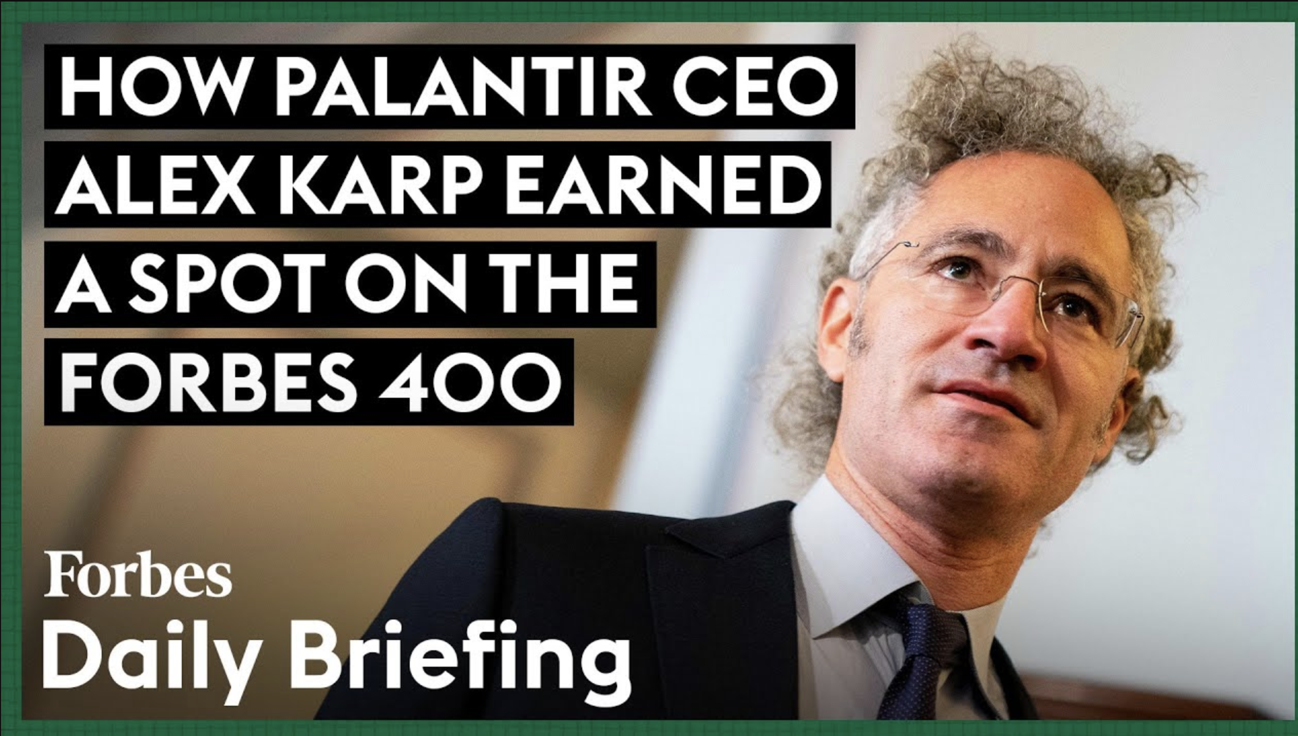 The Rise of Palantir: From Costliest S&P Stock to Forbes 400 Placement for CEO Alex Karp