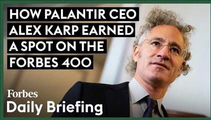 How Palantir Became The S&P’s Most Expensive Stock—And Earned CEO Alex Karp A Spot On The Forbes 400
