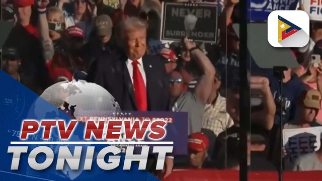 Trump holds rally at site of 1st assassination attempt; Harris readies for media appearances