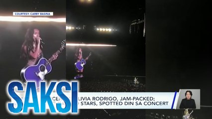 Concert ni Olivia Rodrigo, jam-packed; ilang Kapuso stars, spotted din sa concert | Saksi