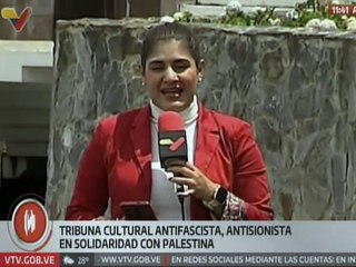 Instalan Tribuna Cultural Antifascista y Antisionista en solidaridad con Palestina en Caracas