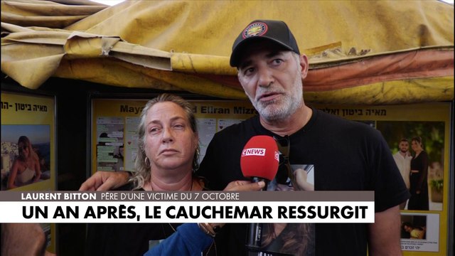 Laurent Bitton, père d'une victime du 7 octobre, témoigne sur CNEWS un an après le drame