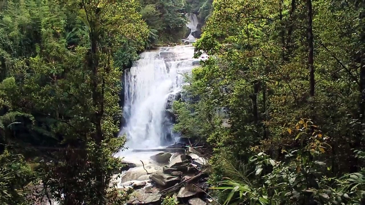 Waterfall & rocks
