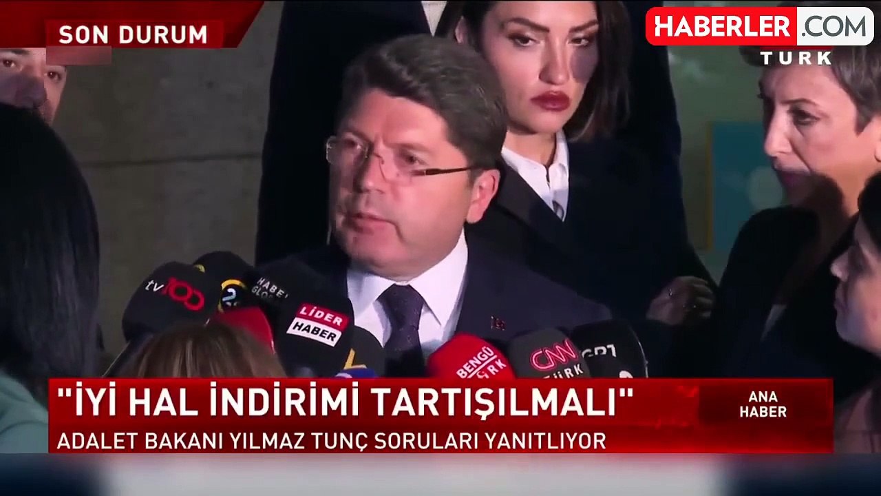 Adalet Bakanı Yılmaz Tunç'tan 'İyi Hal İndirimi' ve 'Hadım Yasası' hakkında açıklama