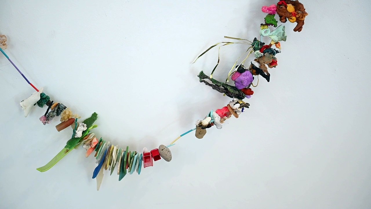 Chiara Camoni's exhibition - murmur, buzz, hiss and rub