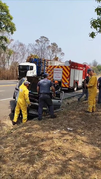 Motorista causa acidente de grandes proporções na SP-215