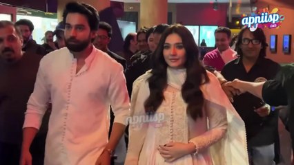 Ishq Murshid last episode screening with Bilal Abbas and Durefishan in Lahore 2024