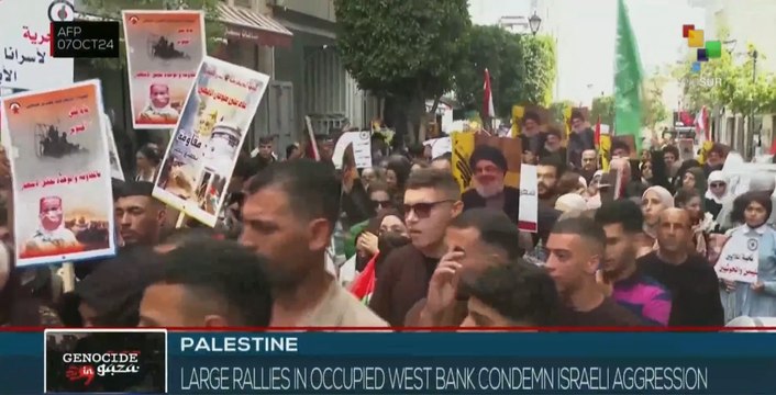 People of the West Bank condemn escalation of aggressions by the Zionist regime