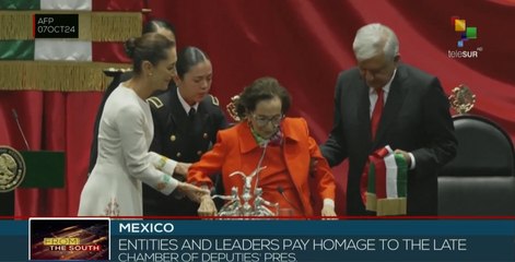 Mexico's Chamber of Deputies organizes funeral honors for the president of the institution