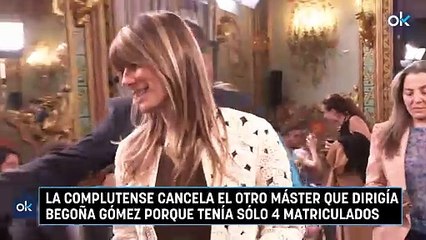 La Complutense cancela el otro máster que dirigía Begoña Gómez porque tenía sólo 4 matriculados