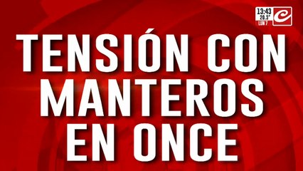 Manteros piden no ser desalojos y crece la tensión en Once