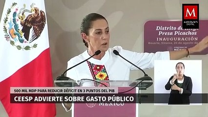 Ceesp advierte que para reducir déficit, es necesario ajustar gasto público en 500 mil mdp