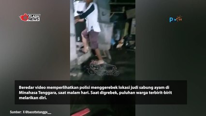 Polisi Grebek Warga Sabung Ayam dan Warga Lari Terbirit-Birit